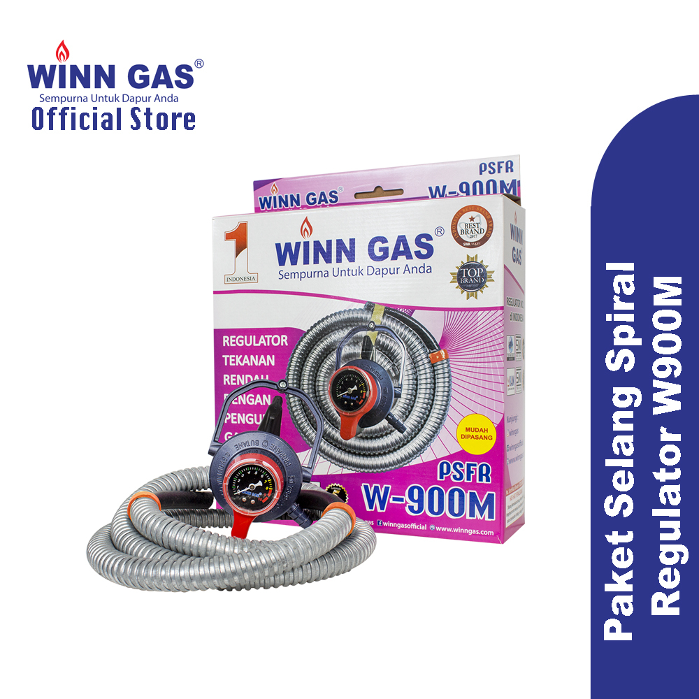 selang gas dan regulater winggas 1.8 metr