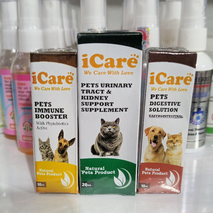 iCare  Pets Urinary Tract &amp; Kidney Suport Suplement 20ML