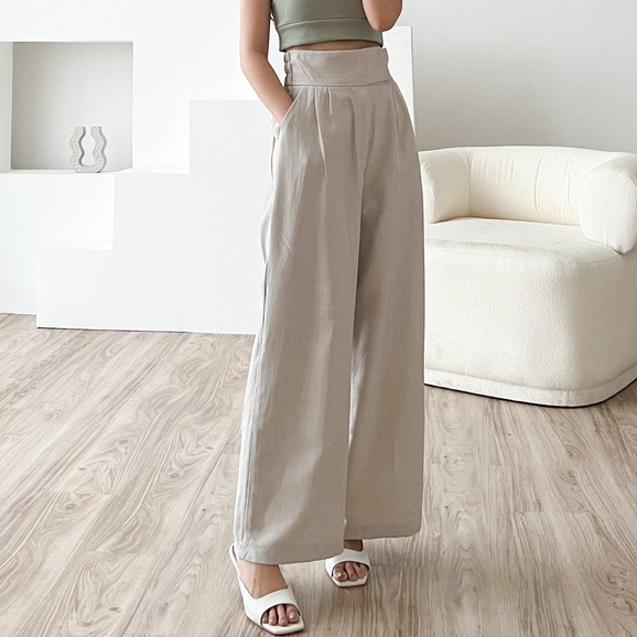 POTTIE - Mia Cullotes Pants - Long Culottes High Waist