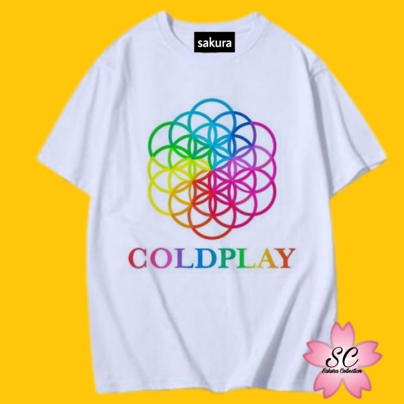 KAOS VINTAGE COLDPLAY BAND | T-SHIRT RAPPER COLDPLAY | BAJU OVERSIZE COLDPLAY DEWASA ANAK HITAM PUTIH BEST SELLER BISA COD