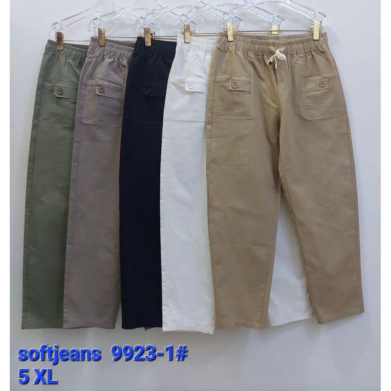 celana soft jeans stretch size XL-7XL import premium