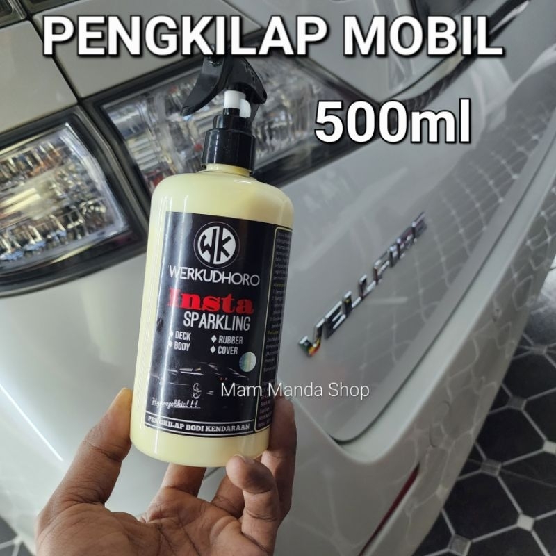 Pengkilap Mobil Insta Sparkling / Hydropobic / Tahan air / Daun Talas/ Pengkilap Body Motor