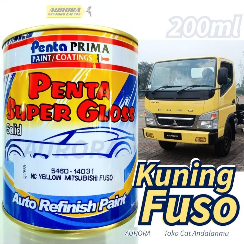 Cat Kuning Truck Penta Super Gloss Yellow Mitsubishi Fuso Truk Trek Canter
