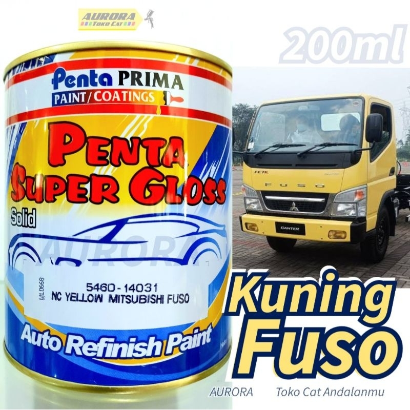 Cat Kuning Truck Penta Super Gloss Yellow Mitsubishi Fuso Truk Trek Canter