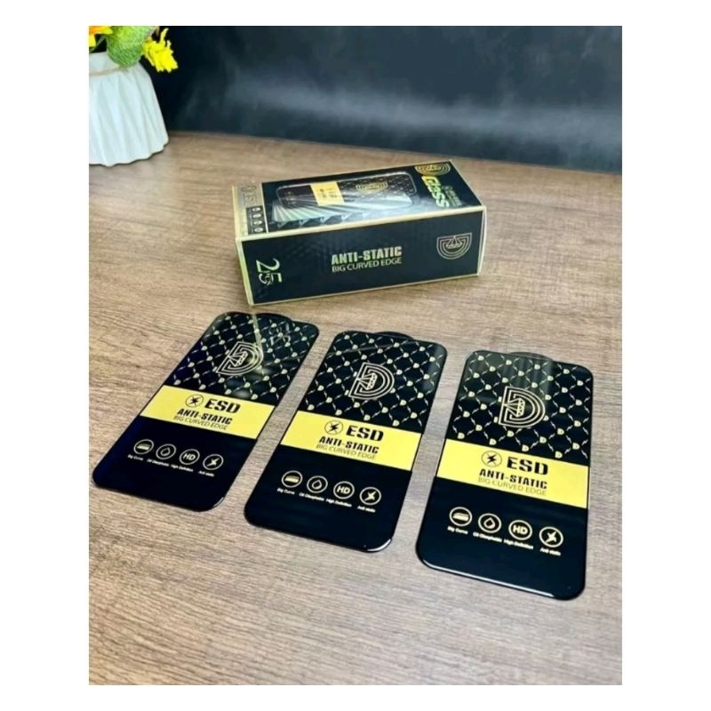 Tempered glass Full cover (ANTI STATIC / ESD) Redmi All Type