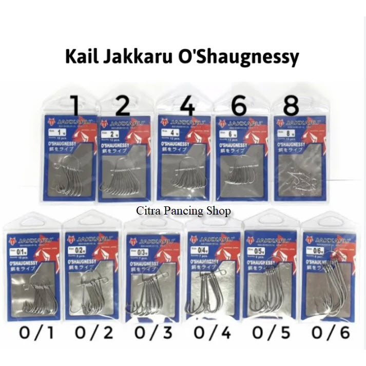 Mata Kail Tajam Jakkaru O'Shaugnessy - Cocok Buat Ikan Laut Besar sangat Kuat