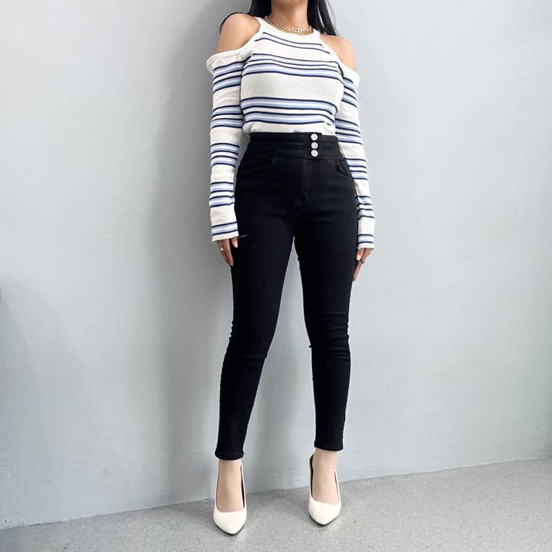 [LUXE.DLABEL] - Jeans 127 | Celana Panjang Highwaist Wanita Jeans Import Premium Quality Jeans Wanita Polos Ripped Jeans Highwaist Jeans Wanita Bangkok Skinny Jeans Highwaist Baggy Wideleg Jeans Kulot jeans Boyfriend Jeans Kargo Jeans Cargo jeans BKK