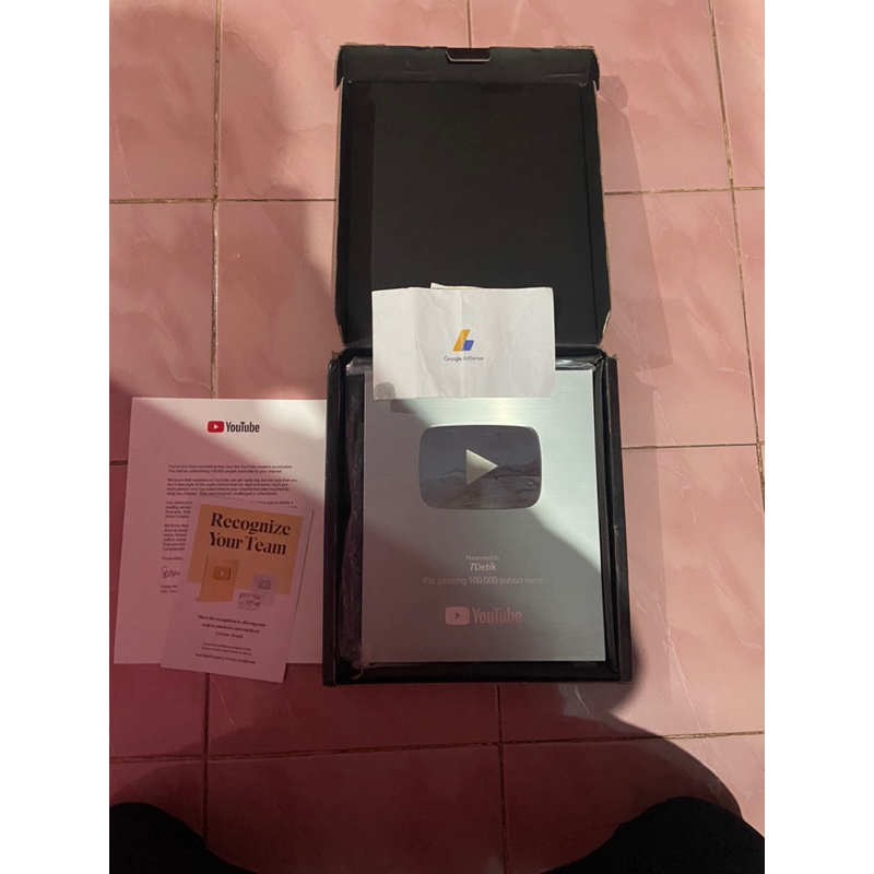 silver play button original