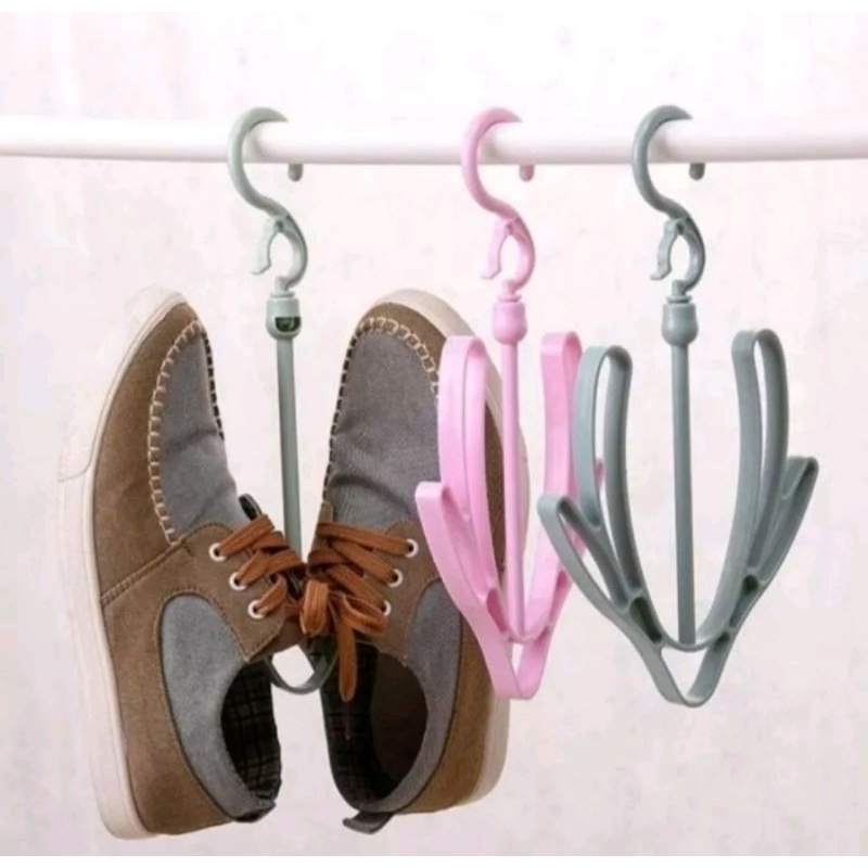 Gantungan Hanger 9 in 1 / Hanger Lipat /Gantungan Baju / Gantungan Sepatu