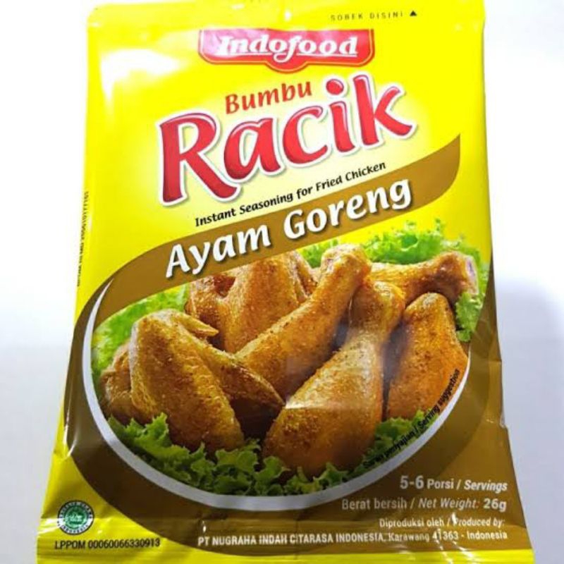 

bumbu racik ayam goreng renceng isi 10 sachet