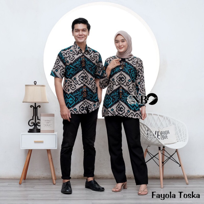 Couple Blouse Batik Fayola