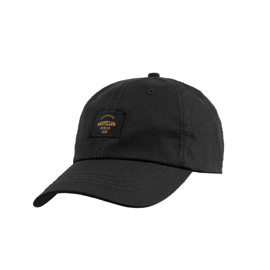 Topi Pria Topi Baseball Logo Bordir Casual Topi Golf Hitam