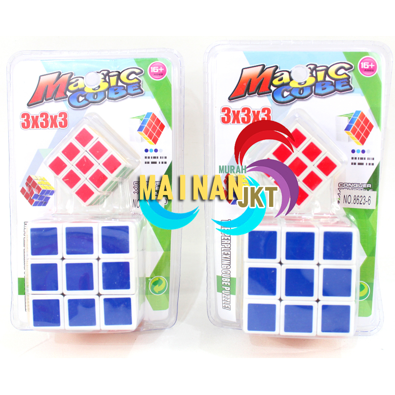 MAINANKEI MAINAN ANAK MURAH MAGIC CUBE KUBIK 8623-6 MAINAN ANAK RUBIK CUBE PUZZLE 3X3X3 KUBIK