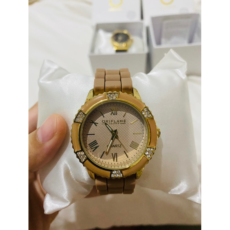 [preloved] jam tangan oriflame swarovski