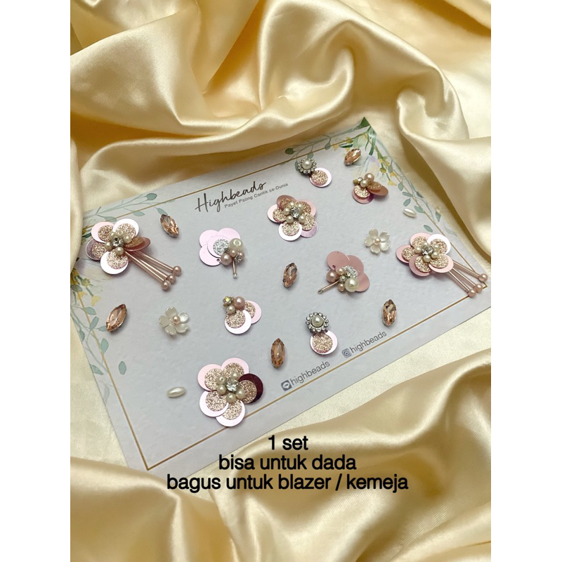 Payet Rangkai Tabur Sakura Bunga 3D