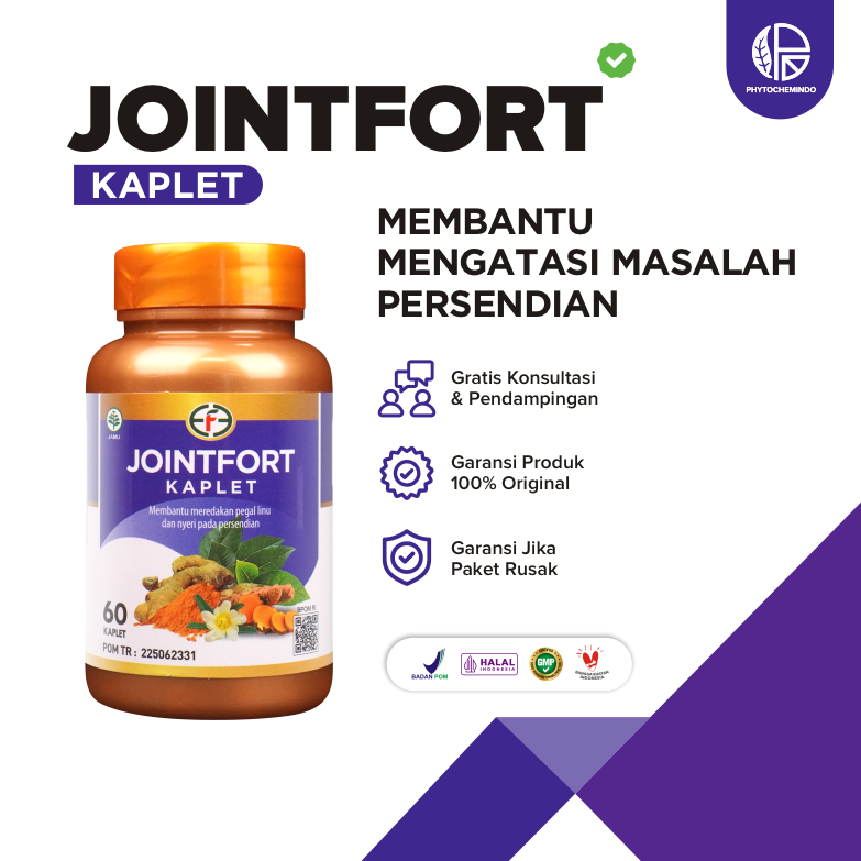 JOINTFORT Kaplet Joinfort Obat Herbal Asam Urat Rematik Pegal Linu Nyeri Sendi Ampuh