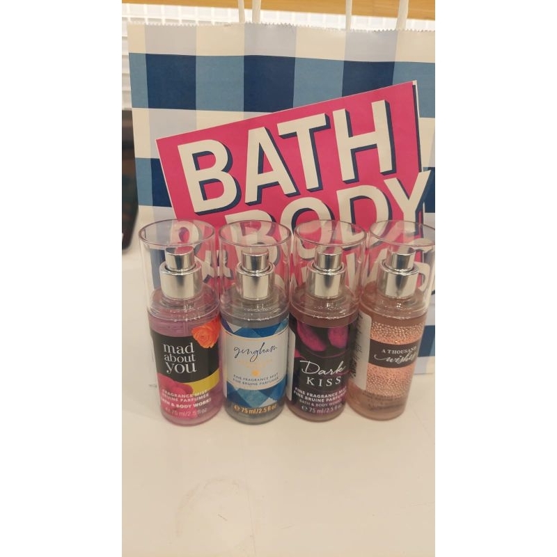 fragrance mist bbw travel size