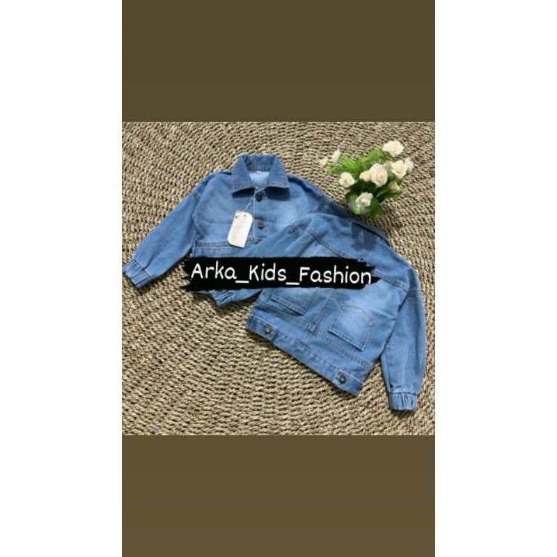 Jaket Jeans Anak Perempuan KAIN JEANS PREMIUM