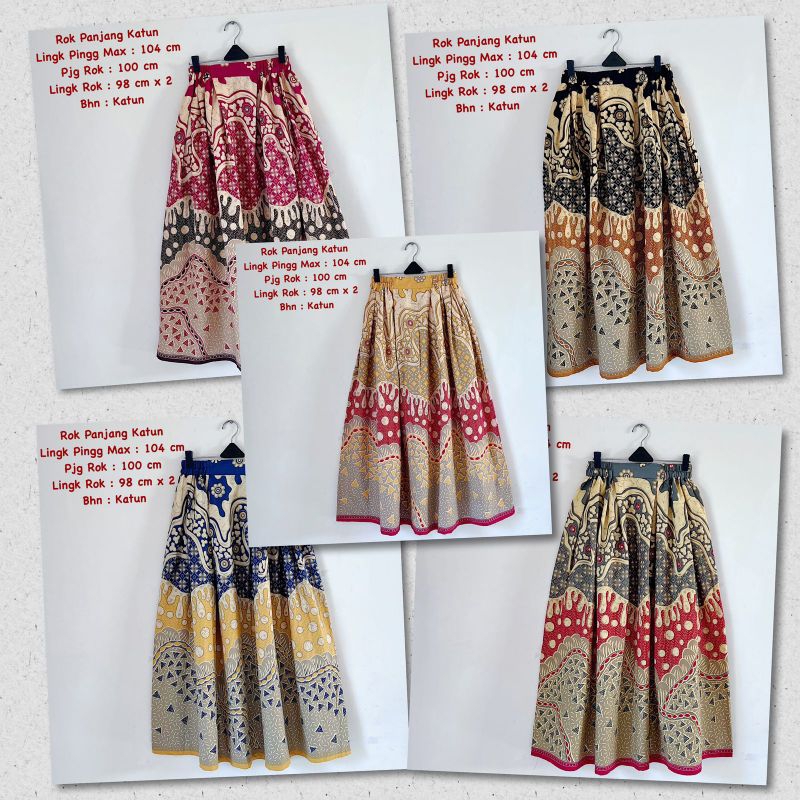 Rok panjang katun batik solo rok batik