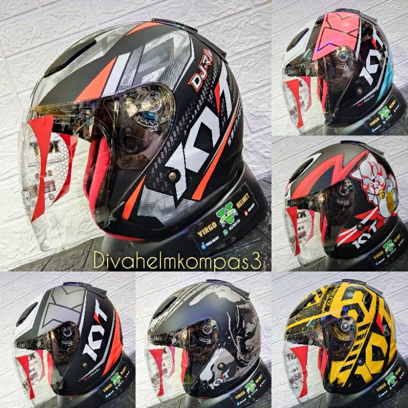 HELM KYT DJ MARU MOTIF SERIES|HELM KYT DJ MARU