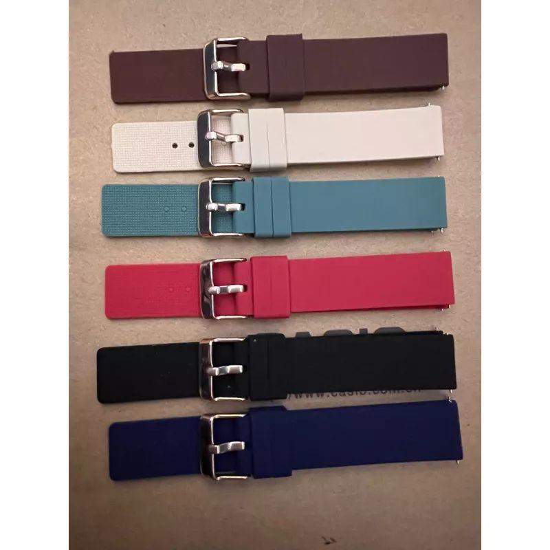 JSH 18mm Strap jam Strap Smart Watch Realme Band 2 Silicone quick release buckle Rose gold