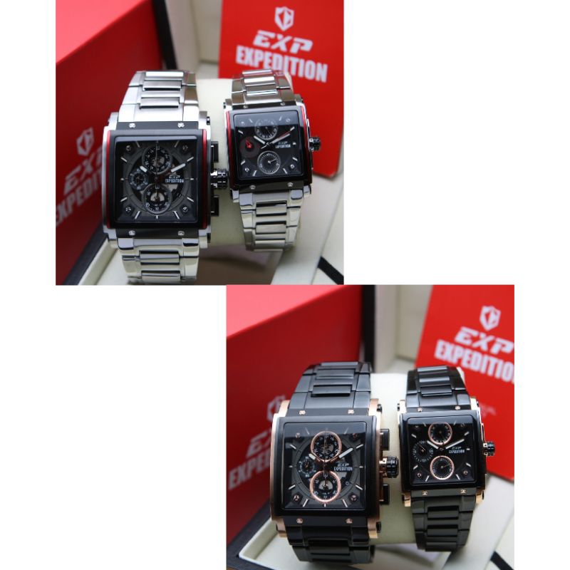 GRATIS BATERAI JAM TANGAN COUPLE EXPEDITION E6731 / E 6731 ORIGINAL GARANSI RESMI 1TAHUN
