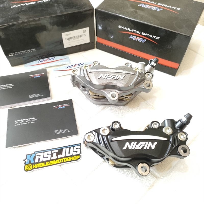 kaliper Nissin samuray 4 piston kanan original kaliper Yamaha dll