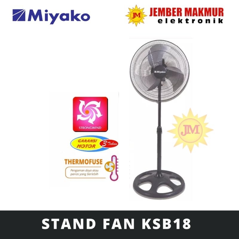 Miyako Stand Fan KSB18 - 18inch