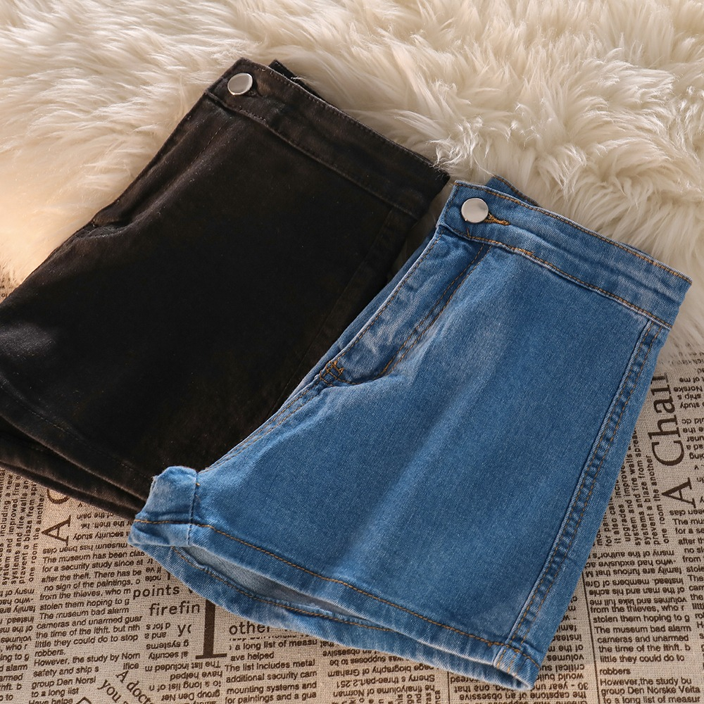 Hot Pants Seksi Highwaist Celana Pandek Jeans Wanita(Ada melar)