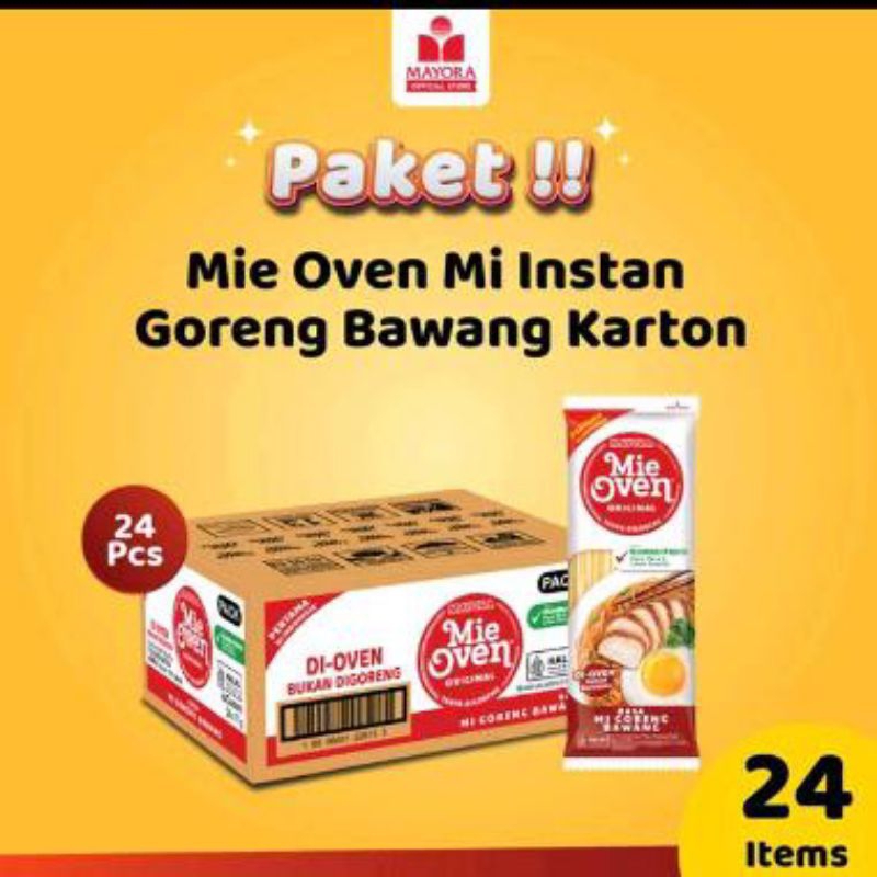 Mie Oven MAYORA Mie Goreng Bawang (Harga 1 dus isi 24)