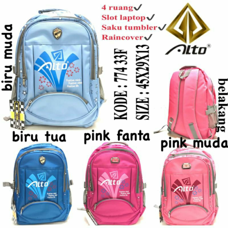 TAS RANSEL WANITA ORIGINAL BY ALTO 774 33F TERBARU