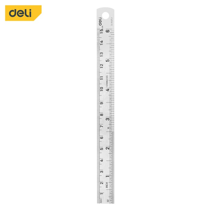 

Deli Penggaris Besi 15 / 20 / 30 / 50 Cm Steel Ruler EDL80XXY