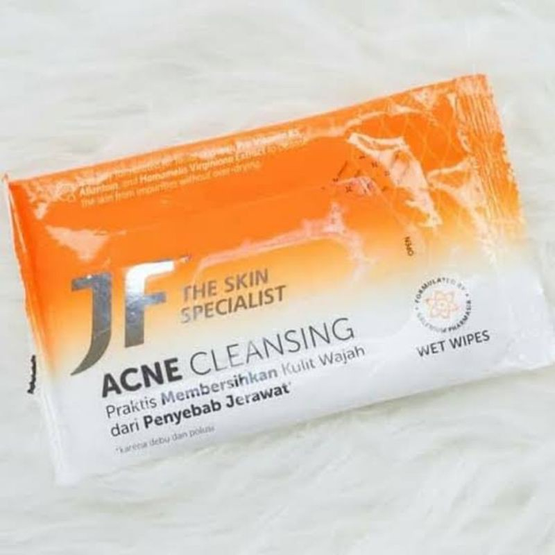 JF Wet Wipes Acne Cleansing | Tisu Basah Traveling Buat Jerawat