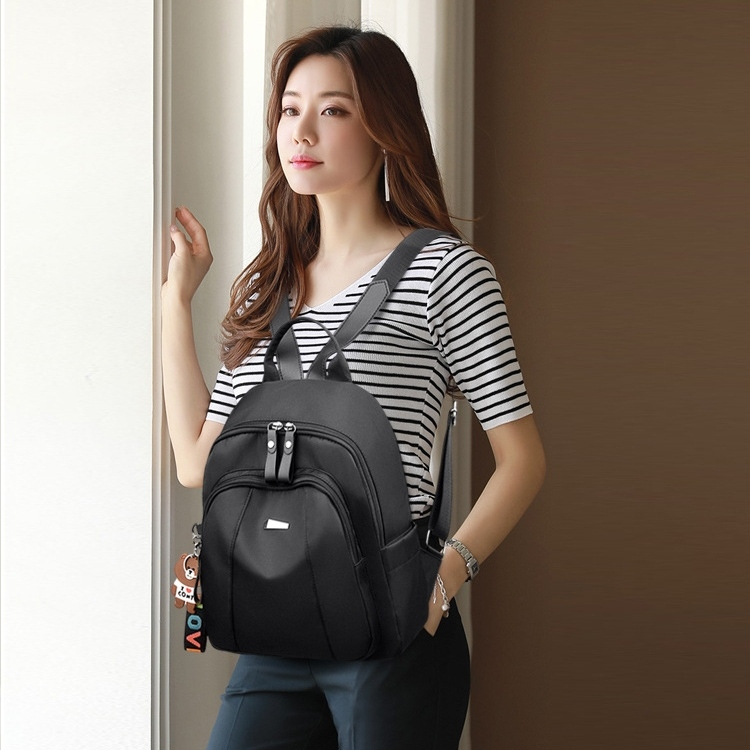 TAS RANSEL WANITA GENDONG PUNGGUNG SEKOLAH KERJA KULIAH LUCU KOREA ANTI AIR IMPORT BACKPACK HITAM SERAPHINE TA823B5 REMAJA CEWEK MURAH BRANDED TERBARU PREMIUM FASHION KEKINIAN