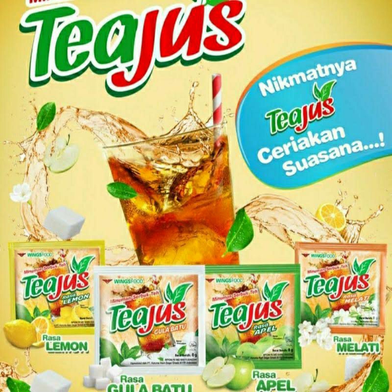 

( 1 pack ) TeaJus Minuman Ringan Tehjus