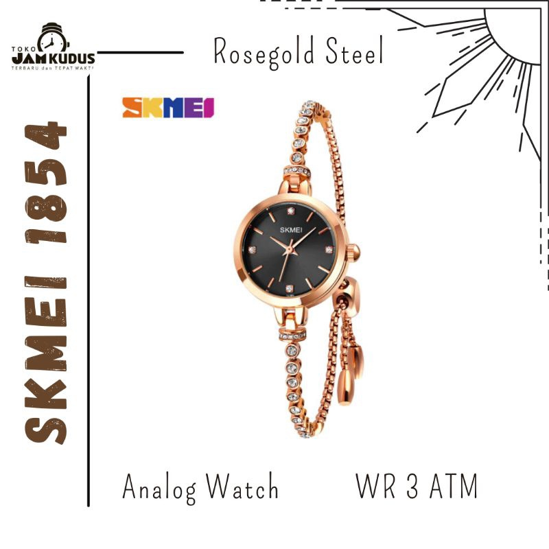 JAM WANITA MODEL GELANG SERUT SKMEI 1854 ORIGINAL