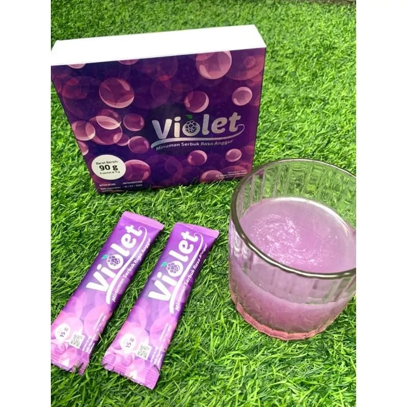 

VIOLET KOLAGEN MINUMAN RASA ANGGUR KOLAGEN MINUMAN PERAWATAN KULIT MINUMAN AWET MUDA MINUMAN KOLAGEN 1 BOX ISI 6 SACHET