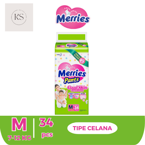 PAMPERS MERRIES PANTS GOOD SKIN POPOK BAYI M34