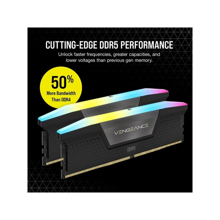 CORSAIR Vengeance RGB 32GB DDR5 6000 CMH32GX5M2E6000C36