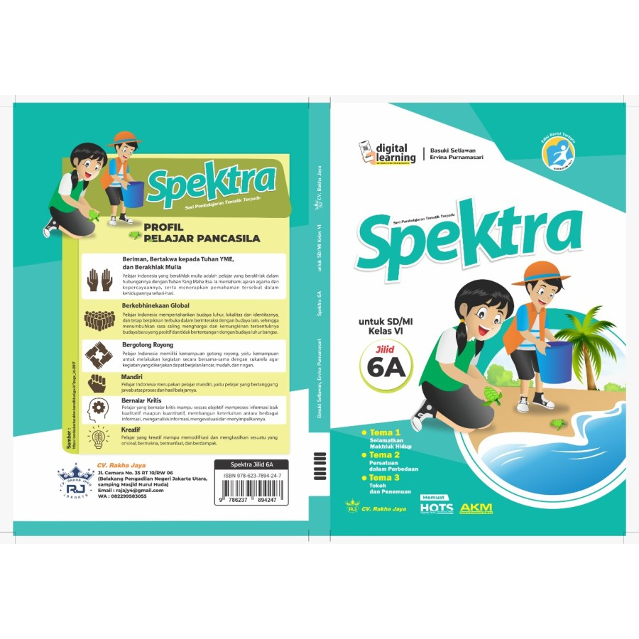 Spektra Tematik Terpadu Kelas 6 Jilid A : Terdiri Dari Tema 1 ,2 dan 3