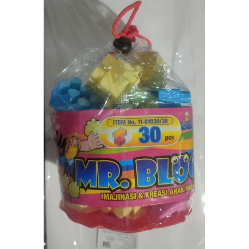 Mainan Puzzel Mr Block 30pc