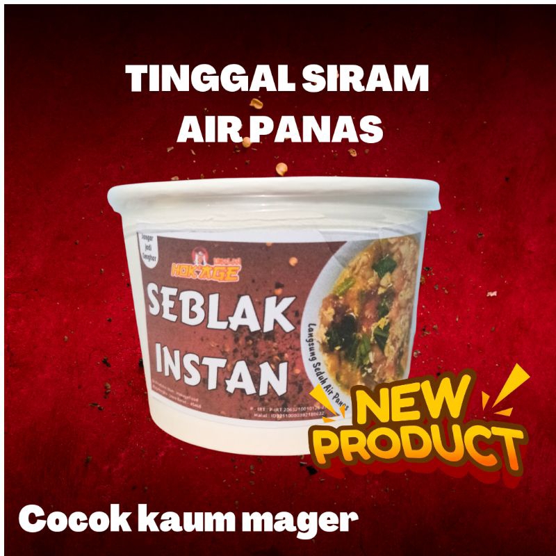 

SEBLAK INSTAN TINGGAL SEDUH COCOK UNTUK ANAK KOS