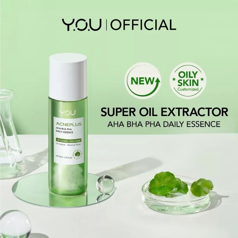 YOU AcnePlus AHA BHA PHA Daily Essence | 4D Centella - With Hazel