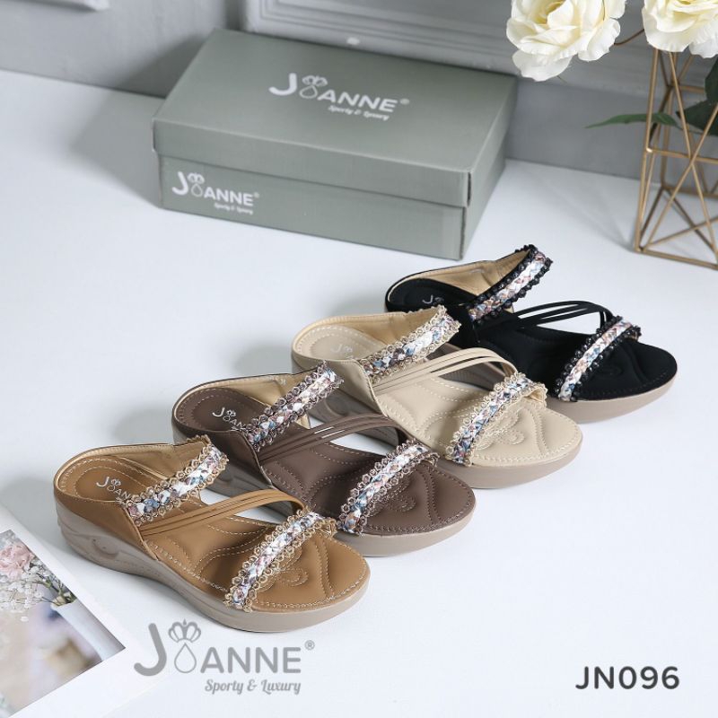 JOANNE Wedges Sandals Double Straps #JN096 ORIGINAL