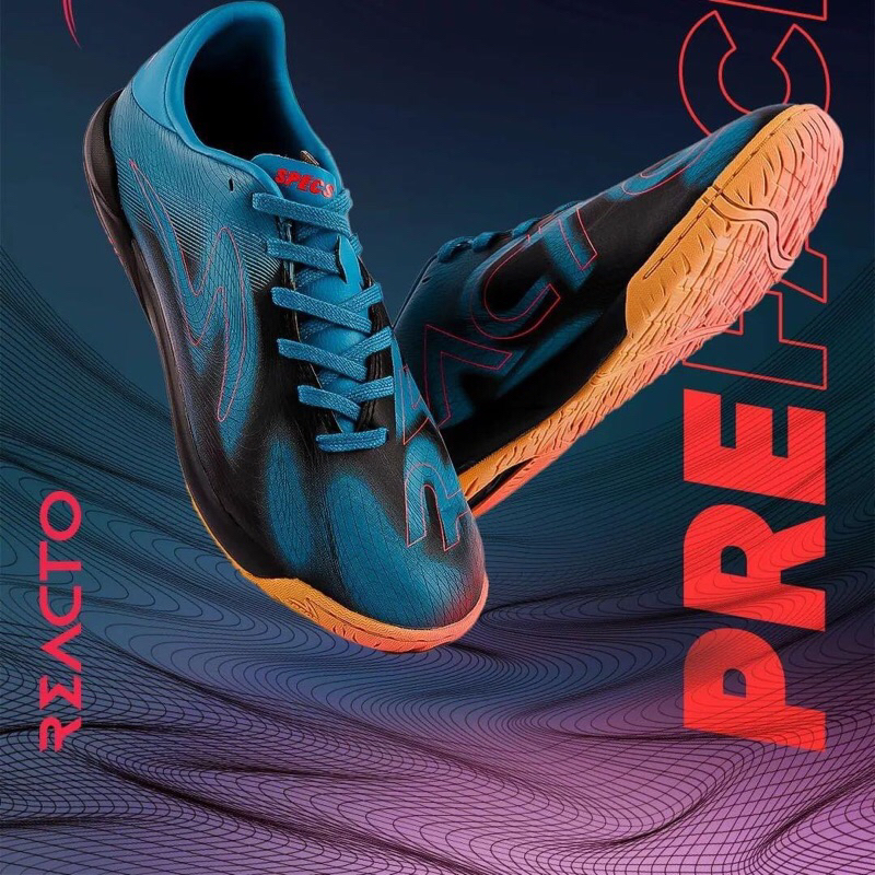 SEPATU FUTSAL SPECS PREFACE IN - LYONS + BORDIR NAMA