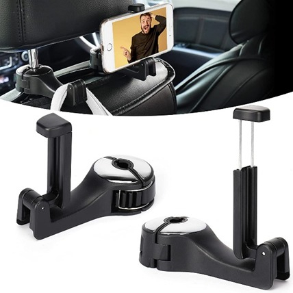 Car Hook Hanger Gantungan Barang Kursi Mobil Holder Handphone Headrest Headrest HP Hape Gantung Hook Belakang Jok