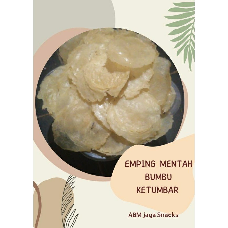 

emping mentah bumbu ketumbar 1kg