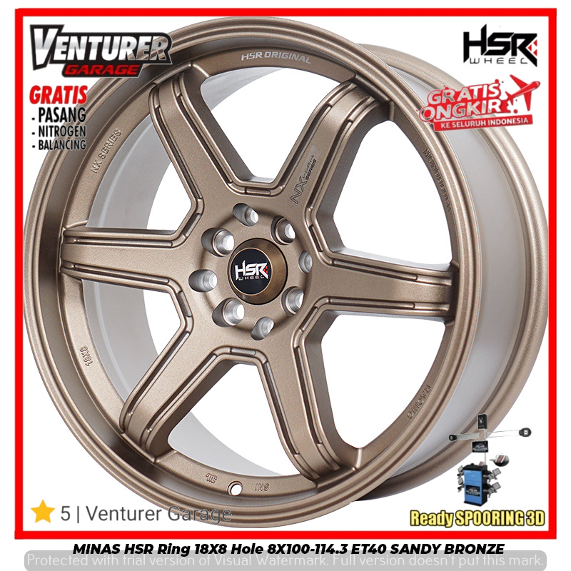 VELG RACING TE37 R18 NEW RAIZE ROCKY JAZZ HSR MINAS PELEK MOBIL RING 18 PROMO HSR