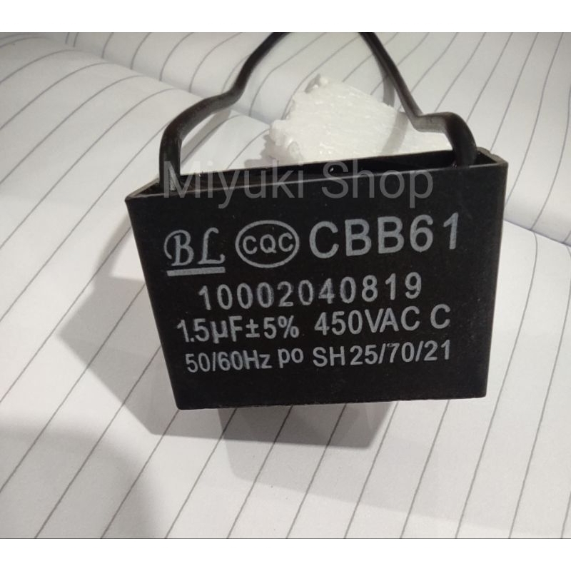 kapasitor kipas 1,5uf 450V