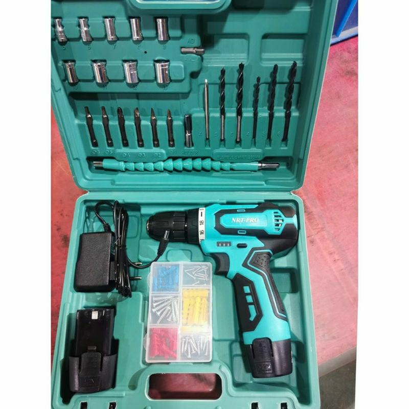 NRT-PRO DC-330 Set 12V Bor Cordless Baterai NRT-PRO DC-330 Set 26 pcs 12V